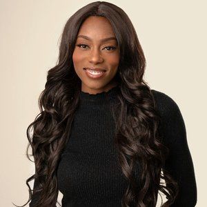 "ANA 30" Long Curly Synthetic Heat Resistant Fiber Hair (Color Shown: 4)